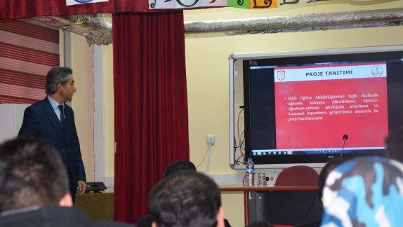 Kadı Burhanettin Öğrenci İlçe Meclisi Toplantısı Yeniçubuk Anadolu Lisemizin Toplantı Salonunda Yapıldı.